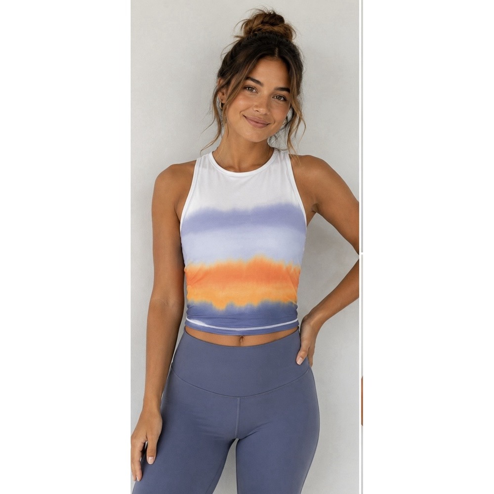 Athleta Women's Shanti Printed Crop Tank Top Women's Size Small